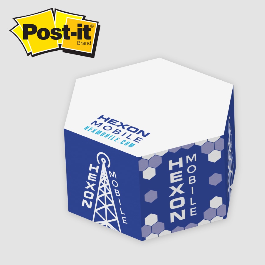 Hexagon Post-it® Note Cube